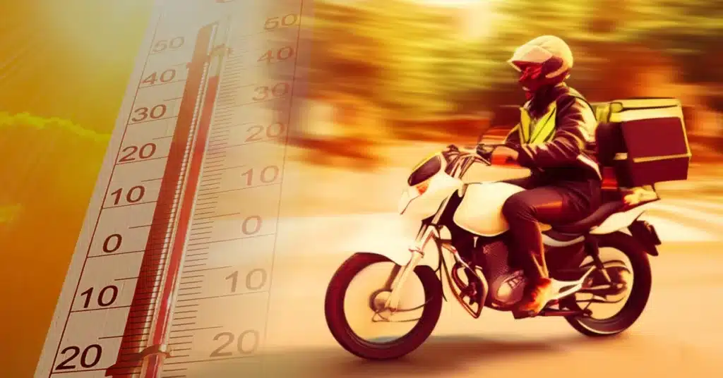 Onda de Calor no Rio de Janeiro Cuidados que o Motoboy Deve Ter